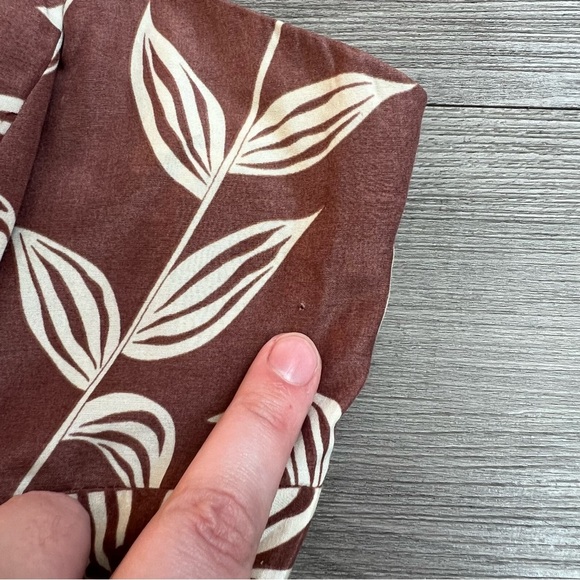 Y2K Plenty By Tracy Reese Silk Botanical Bubble Hem Strapless Mini Dress Size 4 - Picture 5 of 8